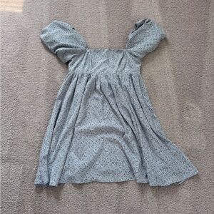 Storia Light Blue Floral Mini Dress